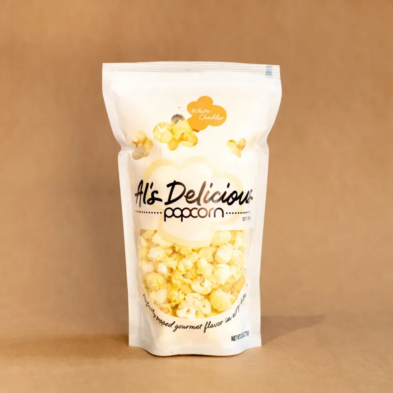 Al&#39;s Delicious Popcorn White Cheddar 2.5oz