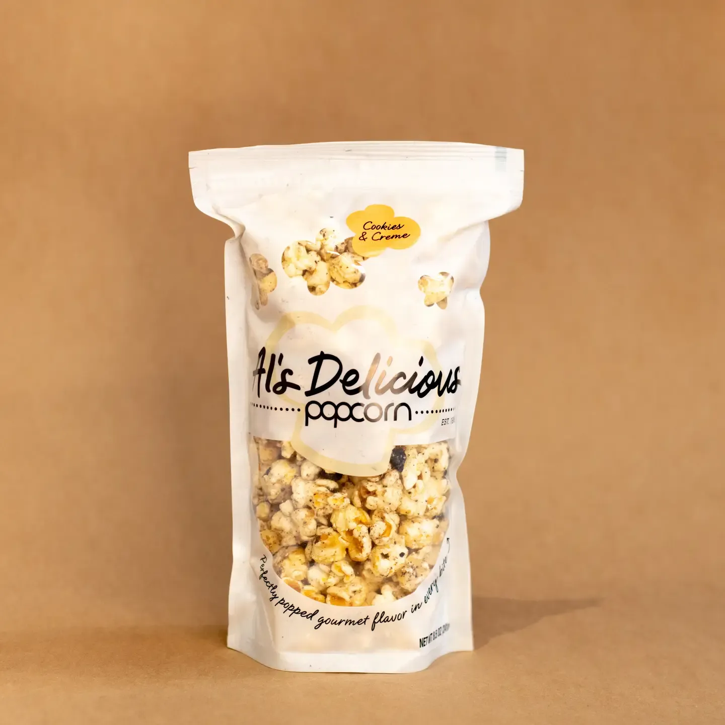 Al&#39;s Delicious Popcorn Cookies &#39;n Cream 8.5oz