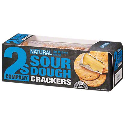 2s Company Natural Sour Dough Crackers 3.9oz