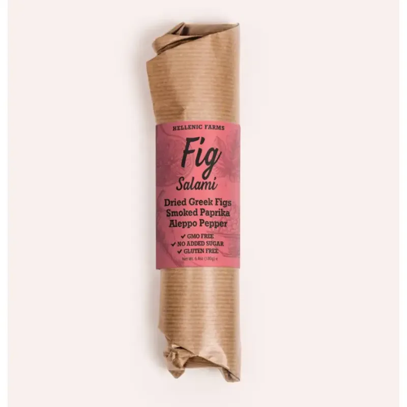 Hellenic Farms Fig Salami with Dried Figs, Smoked Paprika + Aleppo Pepper 6.4oz (each)