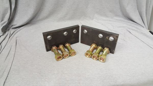 3/4 in. flat plate mounts with bolts