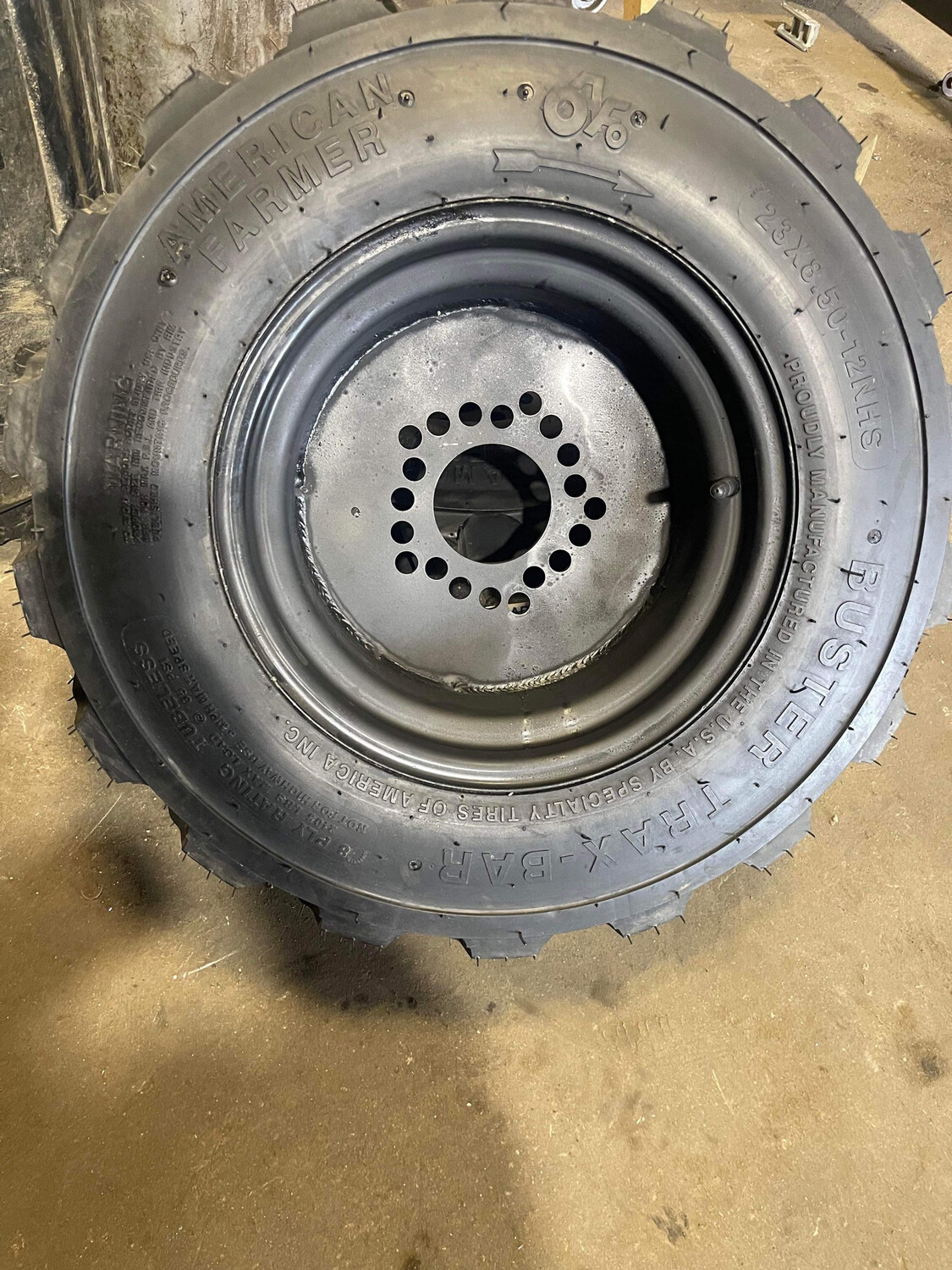 23x8.50x12 American Farmers Mount On Rims