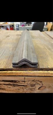 Straight Peaked Front Plate 4 inch wide x 26 inch long T1