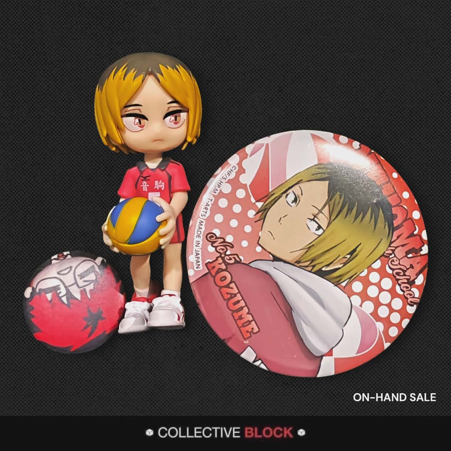 Haikyu!! Kenma Kozume Figure and Can Badge