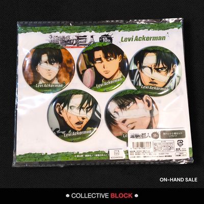 AOT Levi Can Badge Set