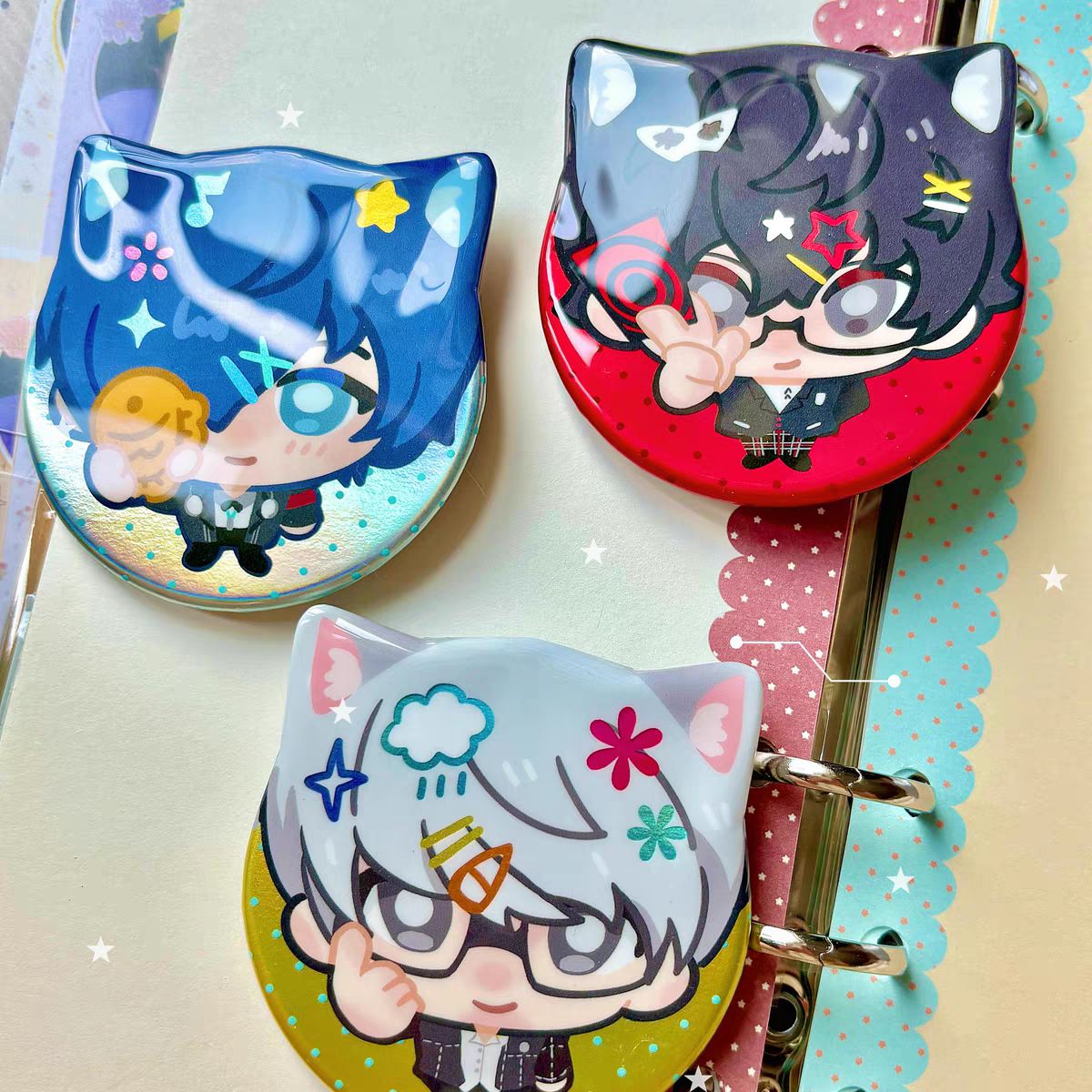 [Pre-Order] Persona 3/4/5 Cat Series Fanmade Can Badges