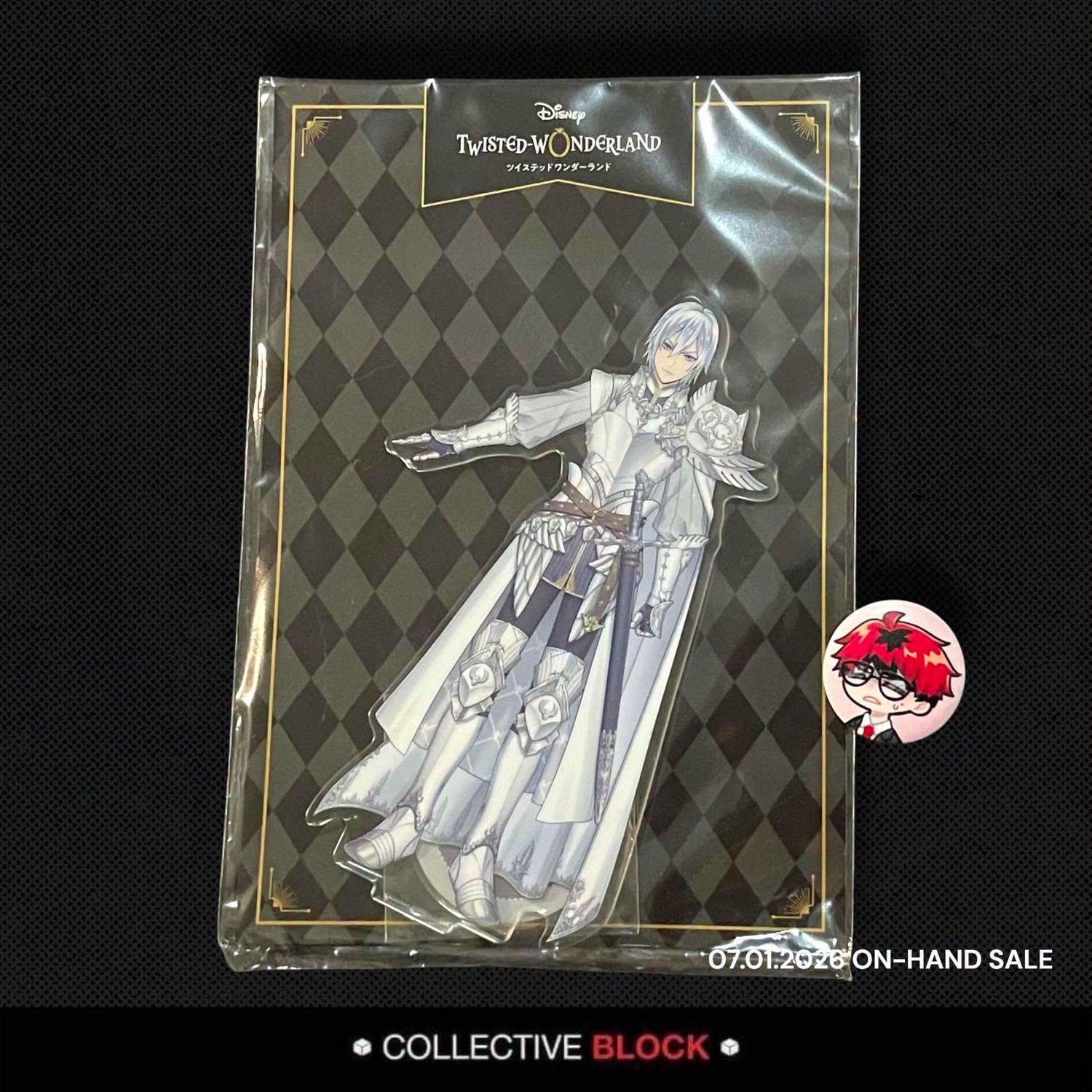 Twisted Wonderland Diasomnia Silver Dawn Armor Acrylic Stand