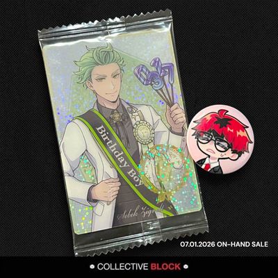 Twisted Wonderland Diasomnia Sebek Zigvolt White Suit Birthday Wafer Card