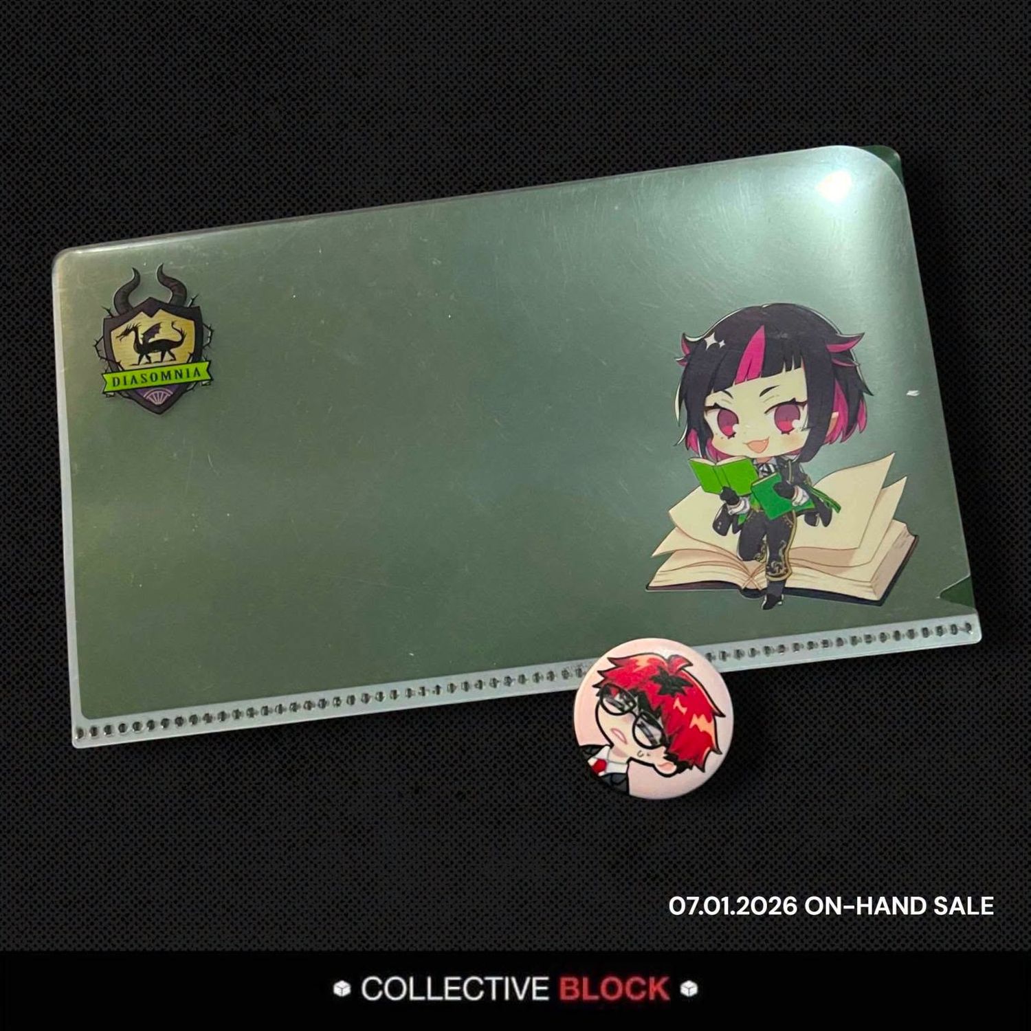 Twisted Wonderland Diasomnia Lilia Vanrouge "Oh My Cafe" Collab Mini Clear File