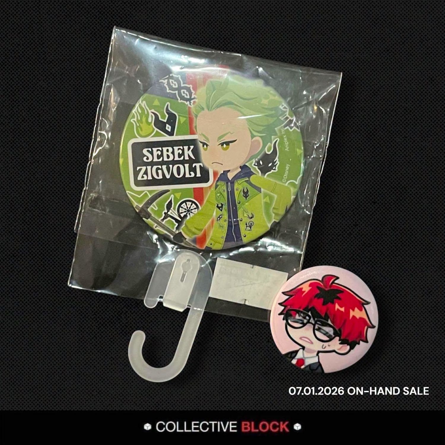 Twisted Wonderland Diasomnia Sebek Zigvolt Pop-up Shop Vargas Camp Can Badge
