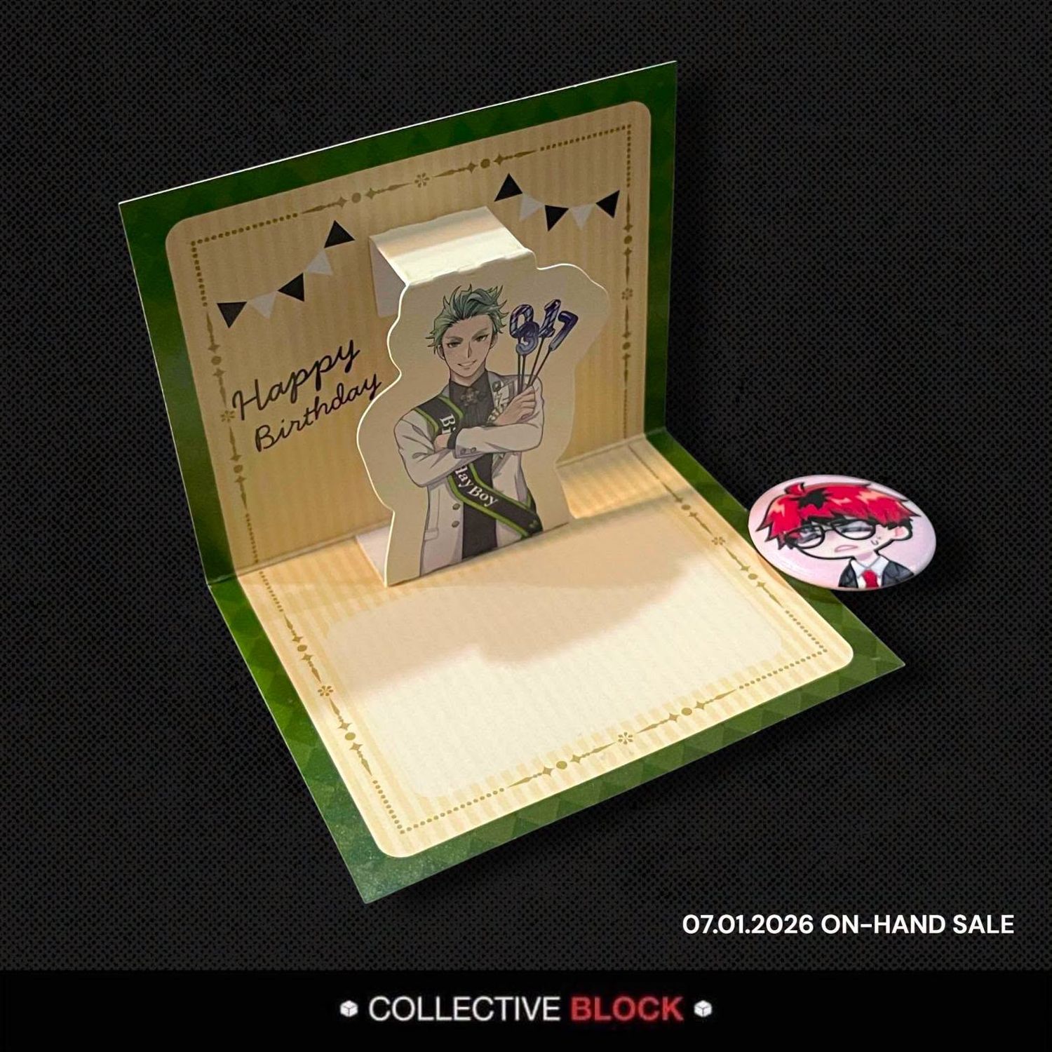 Twisted Wonderland Diasomnia Sebek Zigvolt Birthday 3D Card Stand