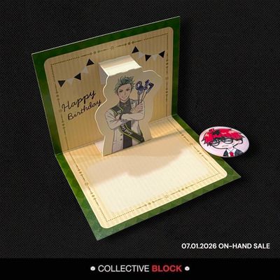 Twisted Wonderland Diasomnia Sebek Zigvolt Birthday 3D Card Stand
