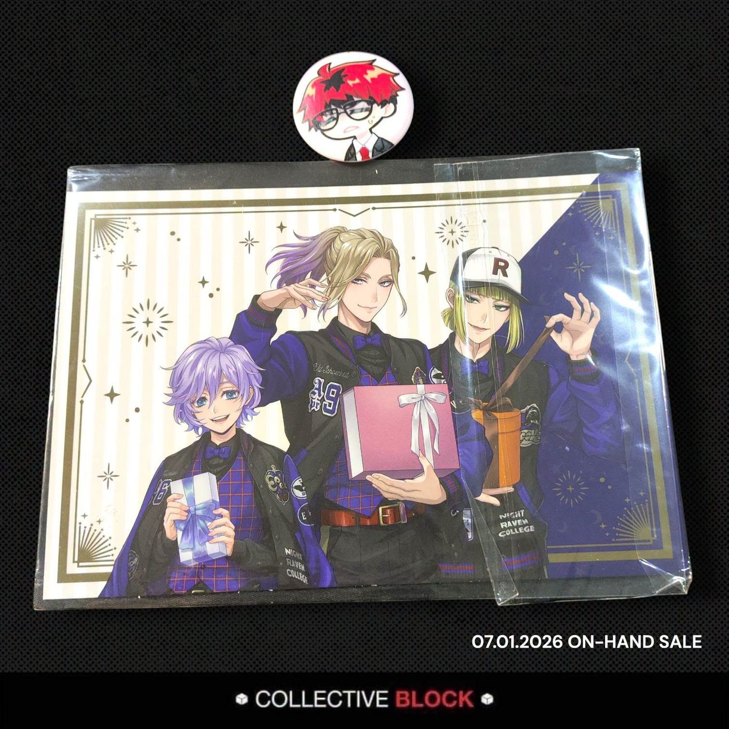 Twisted Wonderland Pomefiore Dorm [Vil, Epel, Rook] Union Birthday 5th Anniversary Metallic Postcard