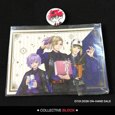 Twisted Wonderland Pomefiore Dorm [Vil, Epel, Rook] Union Birthday 5th Anniversary Metallic Postcard
