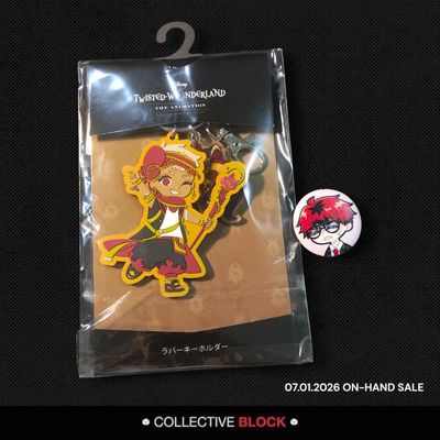 Twisted Wonderland Scarabia Kalim Al-Asim Chibi "Sticker" Edition Rubber Keychain