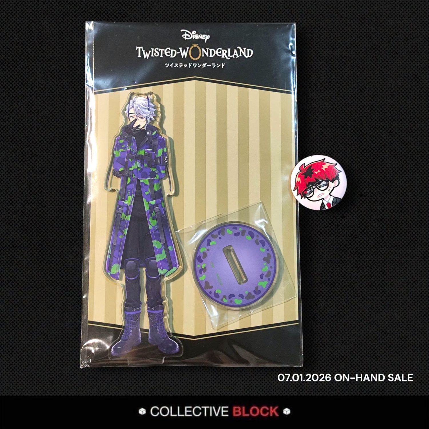 Twisted Wonderland Octanvinelle Azul Ashengrotto Beansfest Beans Camo Acrylic Stand