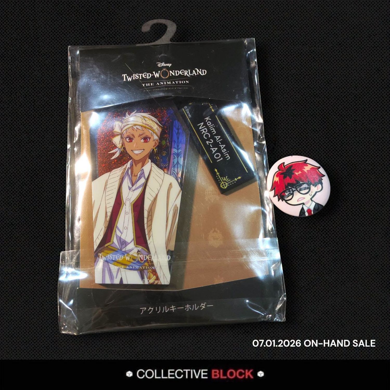 Twisted Wonderland Scarabia Kalim Al-Asim Anime Keychain