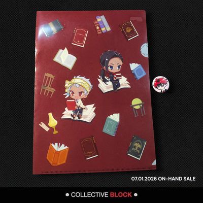 Twisted Wonderland Scarabia Kalim Al-Asim &amp; Jamil Viper "Oh My Cafe" Collab Clear File