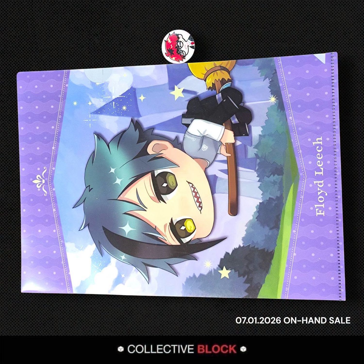 Twisted Wonderland Octanvinelle Floyd Leech Flight Art Clear File
