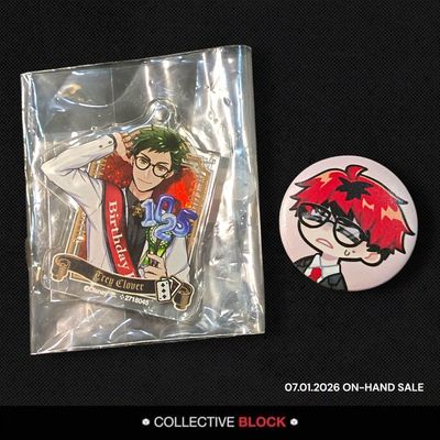 Twisted Wonderland Heartslabyul Trey Clover Birthday Keychain