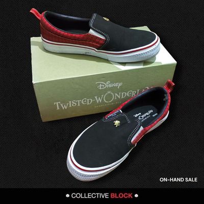 Twisted Wonderland Heartslabyul Red Slip-on Shoes