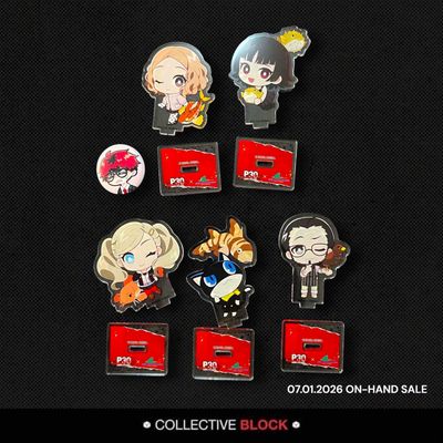 Persona 5 P30th x Sea Paradise Collab Chibi Acrylic Stands - Takamaki, Morgana, Okumara, Sojiro, Niijima