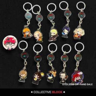 Persona 5 P30th x Sea Paradise Collab Chibi Acrylic Keychain - Haru, Ryuji, Yusuke, Ann, Makoto, Morgana, Sojiro, Kasumi