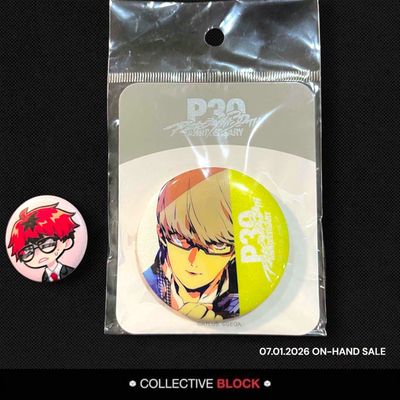 Persona 4 Golden Yu Narukami P30th Anniversary Can Badge
