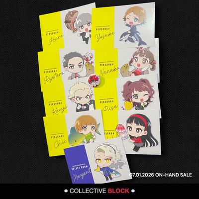 Persona 4 P30th x Sea Paradise Collab Postcards - Ryotaro, Nanako, Kanji, Rise, Chie, Yukiko, Margaret