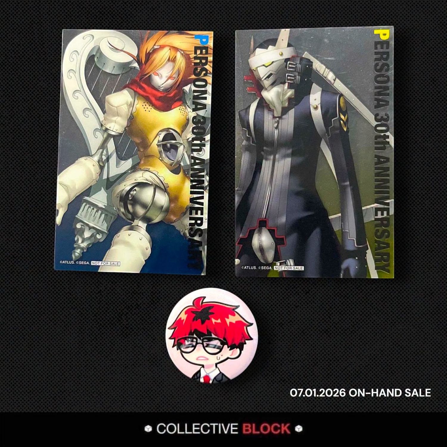 Persona 3 P30th x Sea Paradise Collab Clear Card - Eurydice, Izanagi