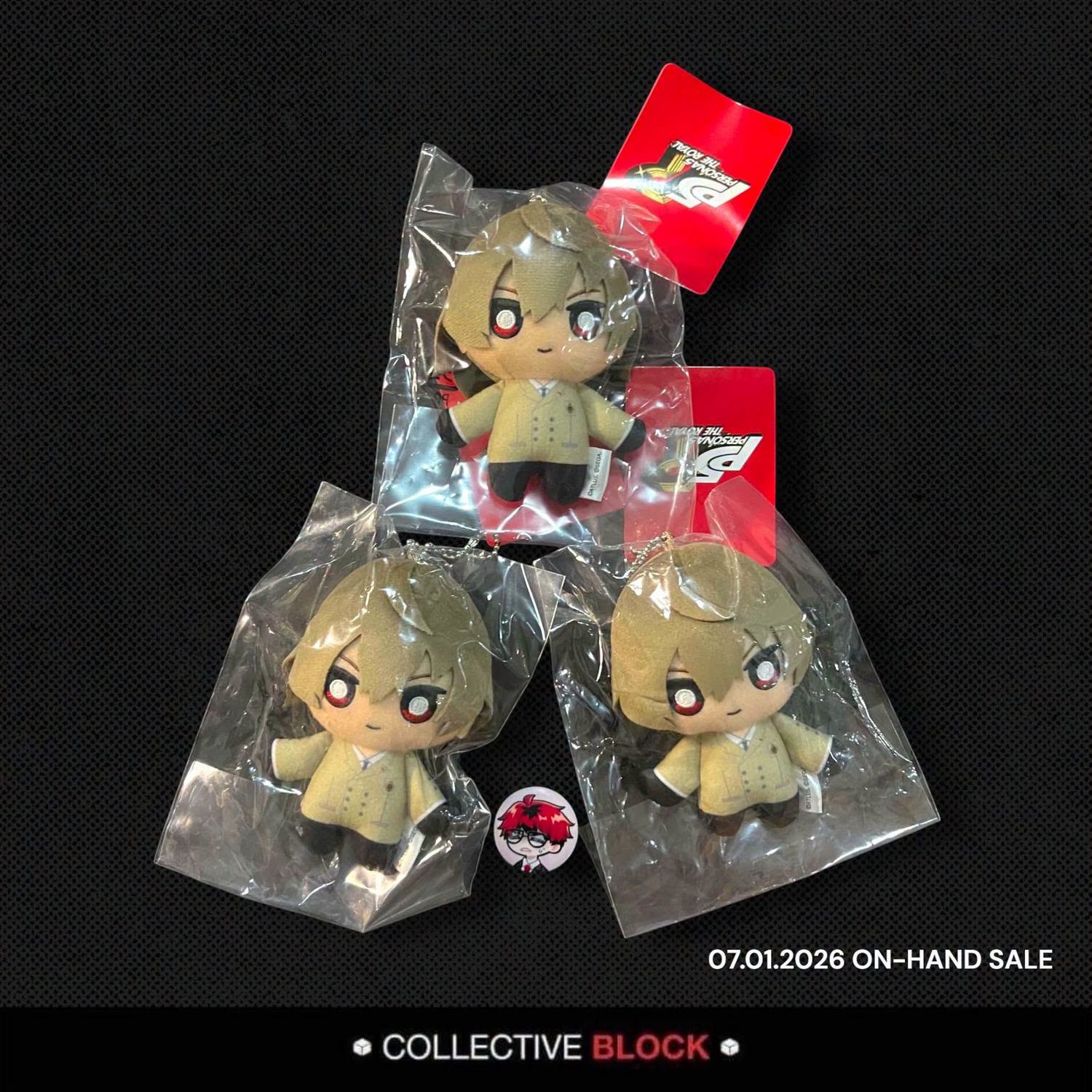 Persona 5 Royal Goro Akechi Plush Keychain