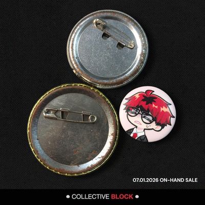 Genshin Impact Aether &amp; Lumine / Traveler Chibi Can Badge Set