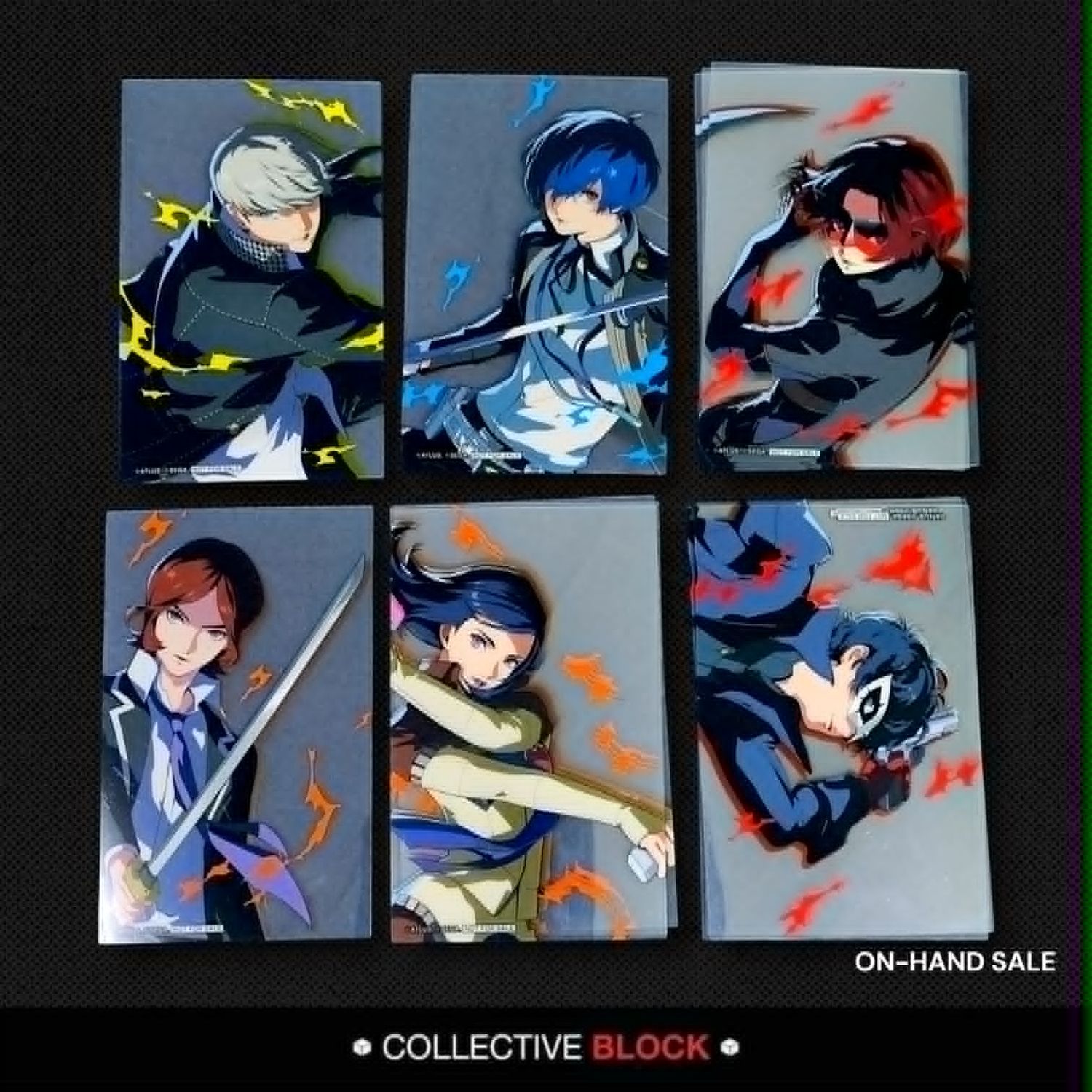 Persona Series [2, 3, 4, 5 - Maya, Tatsuya, Makoto, Yu, Nagisa, Ren] P30th x Sea Paradise Collab Clear Cards