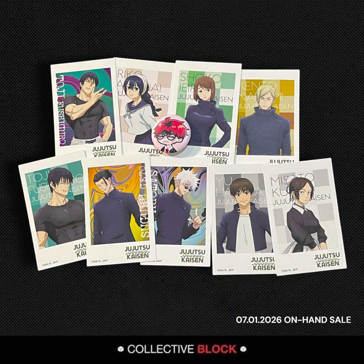 Jujutsu Kaisen Hidden Inventory/Premature Death [Gojo, Geto, Shoko, Riko, Nanami, Haibara, Misato, Toji] Trading Cards Set