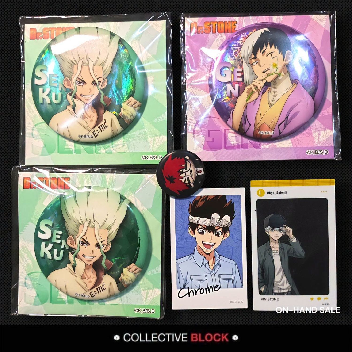 Dr. Stone [Senku, Gen, Chrome, Ukyo] Assorted Merch
