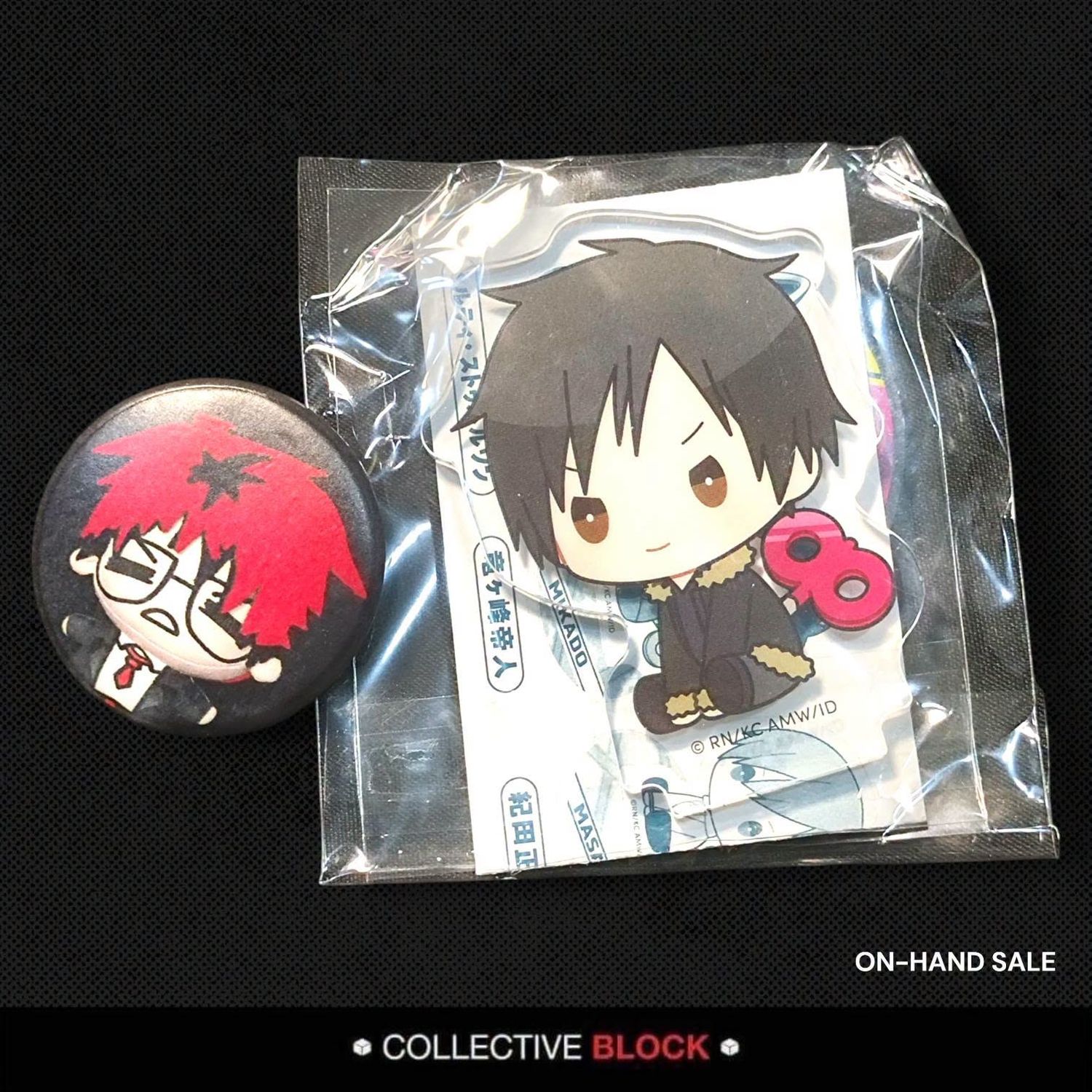 Durarara!! Izaya Orihara Peta-to Nejimaki Petit Acrylic Stand