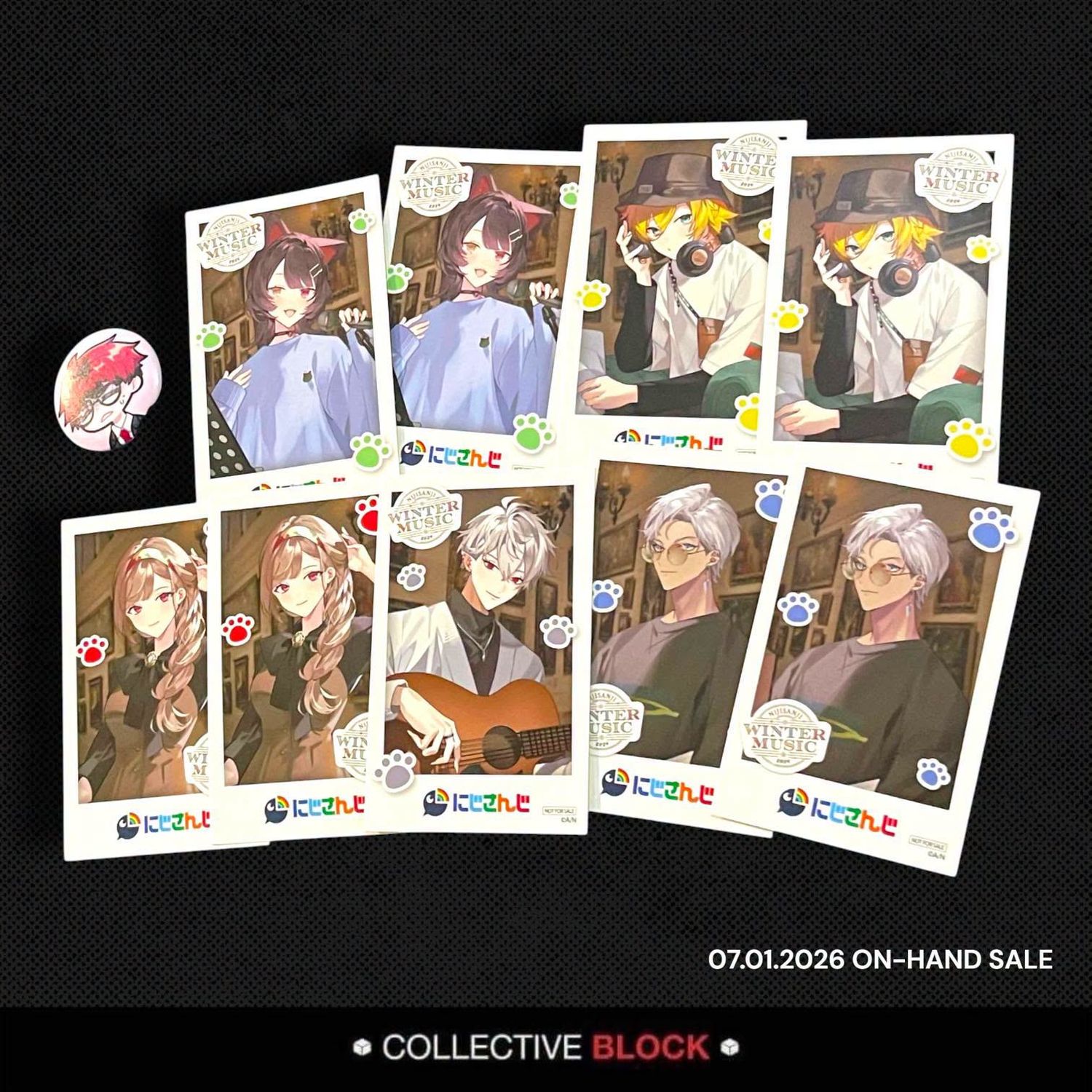 Nijisanji JP Manekineko Winter Music [Inui, Uzuki,  Furen, Kuzuha, Ibrahim] Polaroid