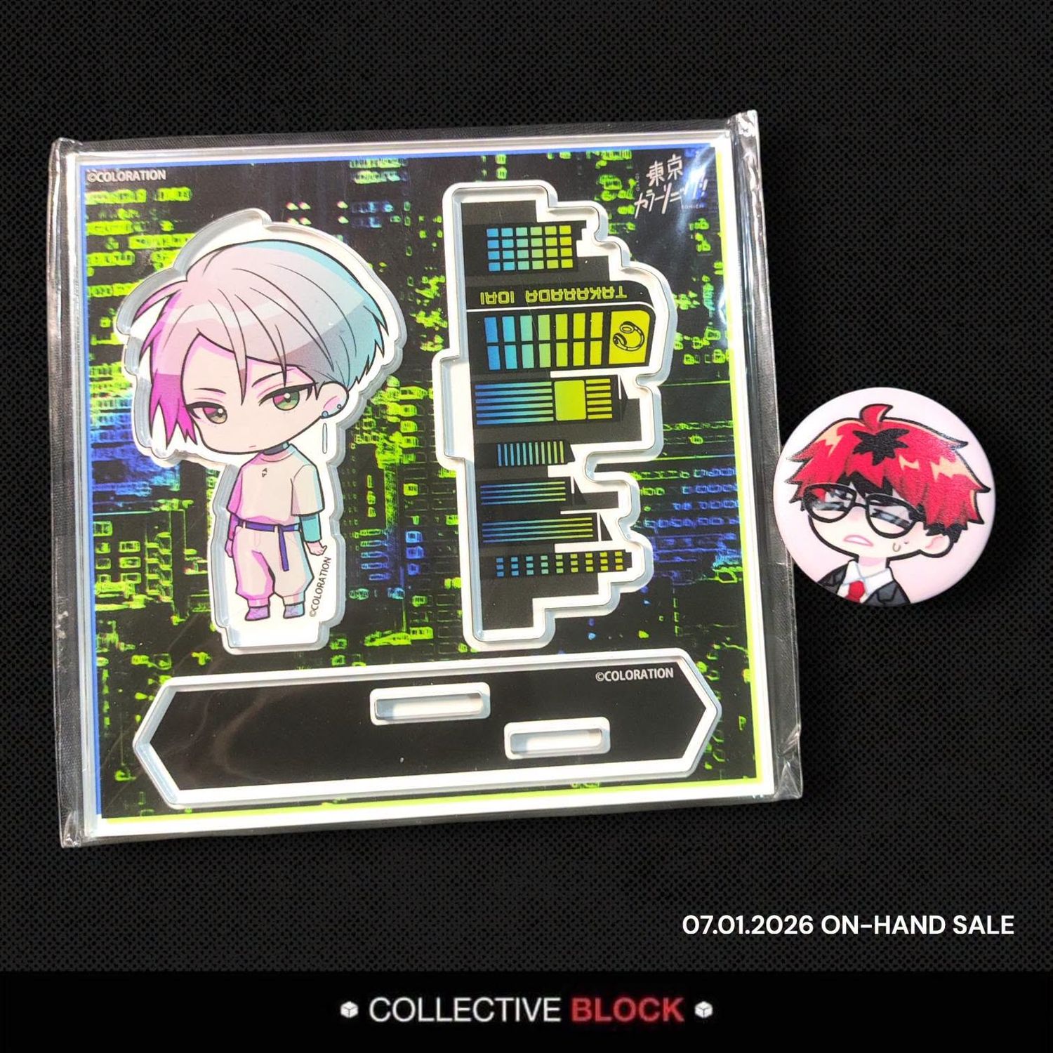 Tokyo Color Sonic!! Iori Takarada Chara Flection Chibi Acrylic Stand
