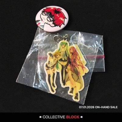 Vocaloid [Miku, Rin, Luka] Metal Charm Keychain