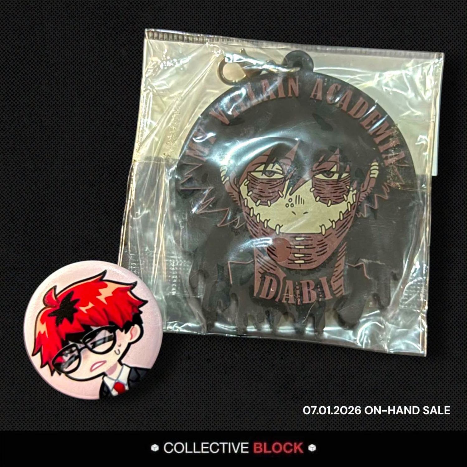 My Hero Academia Dabi/Touya Todoroki Rubber Keychain