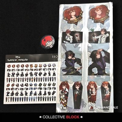 Twisted Wonderland [Heartslabyul, Savanaclaw, Octavinelle, Scarabia, Pomefiore, Ignihyde, Diasomnia Dorms] 110 pcs Sticker Set