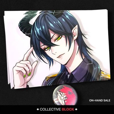 Twisted Wonderland Diasomnia Malleus Draconia Blazing Jewel Pop Up Portrait