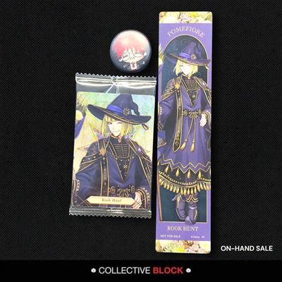 Twisted Wonderland Pomefiore Rook Hunt Birthday Bloom Bookmark &amp; Wafer Card Set