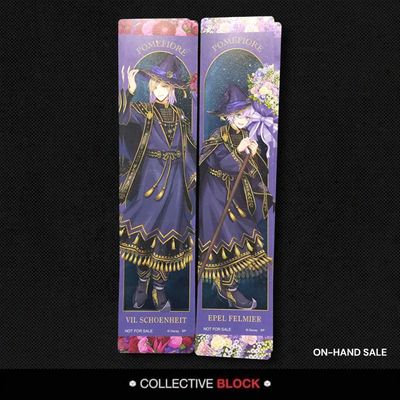 Twisted Wonderland Pomefiore [Vil, Epel, Rook] Birthday Bloom Illustration Bookmark Set