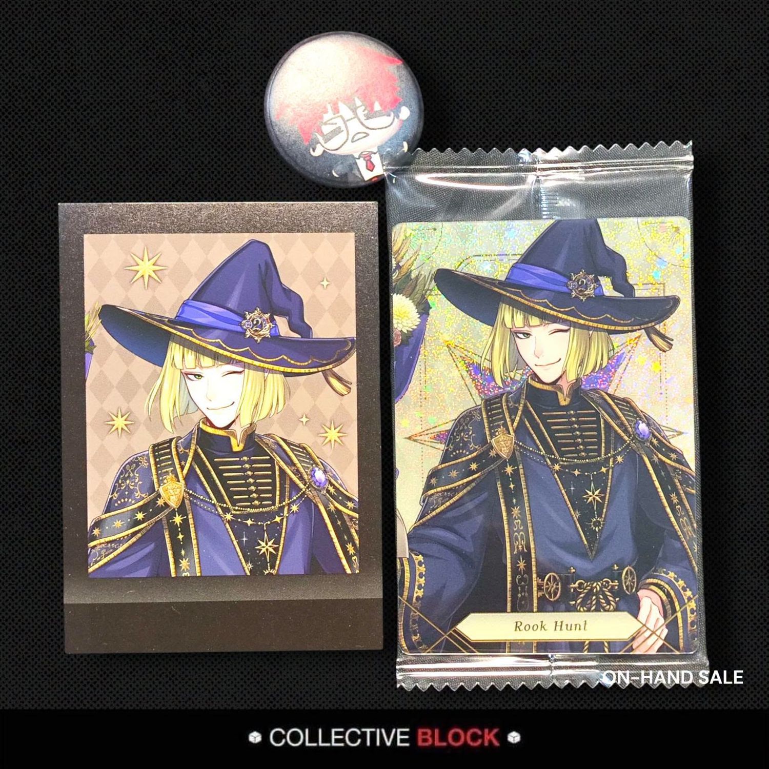 Twisted Wonderland Pomefiore Rook Hunt Birthday Bloom Polaroid &amp; Wafer Card Set