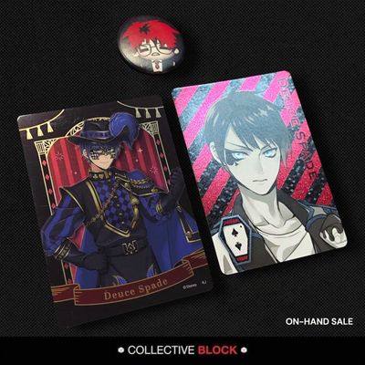 Twisted Wonderland Heartslabyul Deuce Spade Masquerade &amp; Glitter Cards