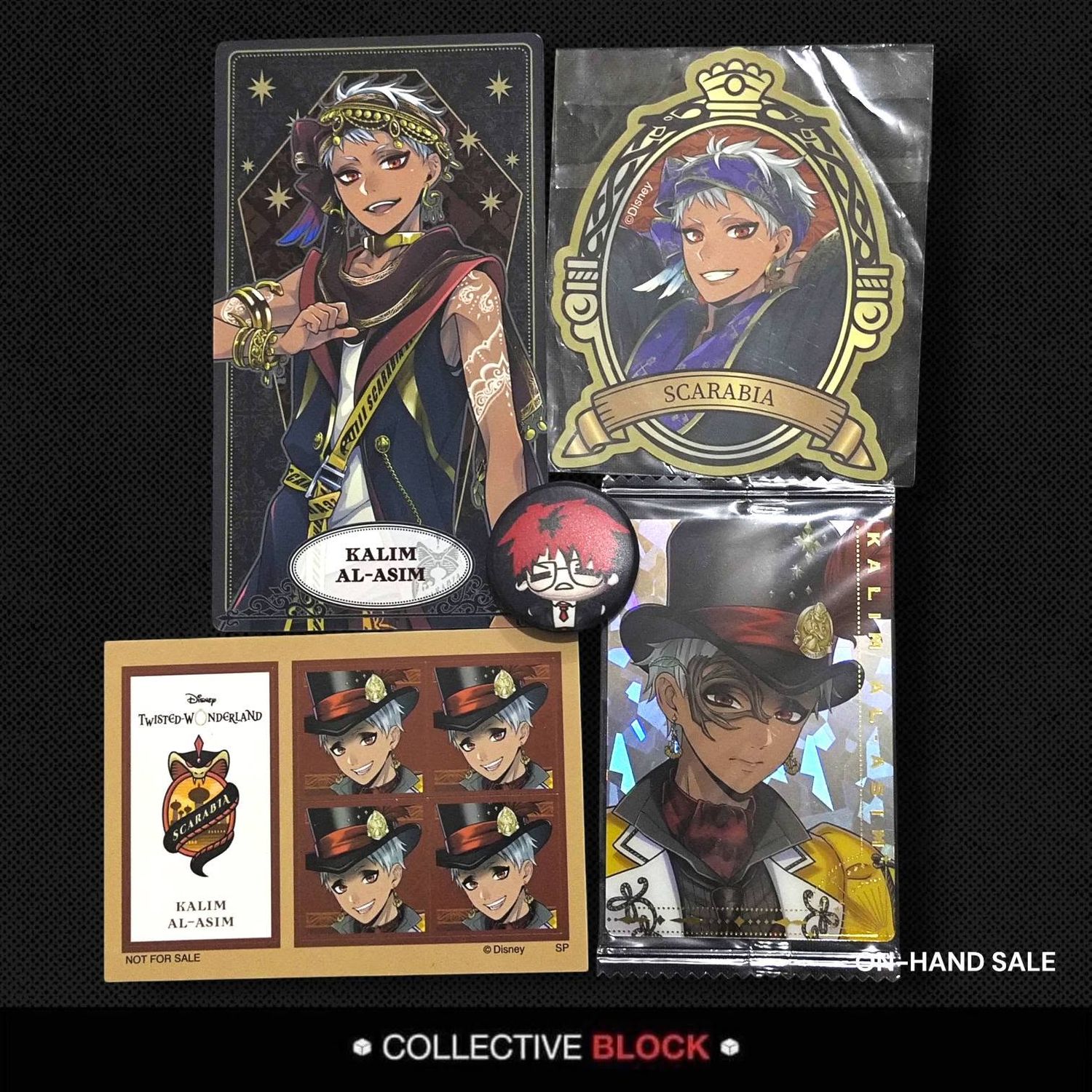 Twisted Wonderland Scarabia Kalim Al-Asim Assorted Merch Set
