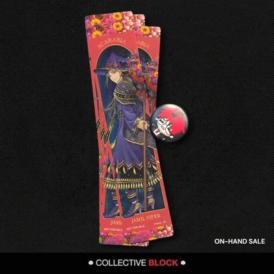 Twisted Wonderland Scarabia [Kalim &amp; Jamil] Birthday Bloom Illustration Bookmark