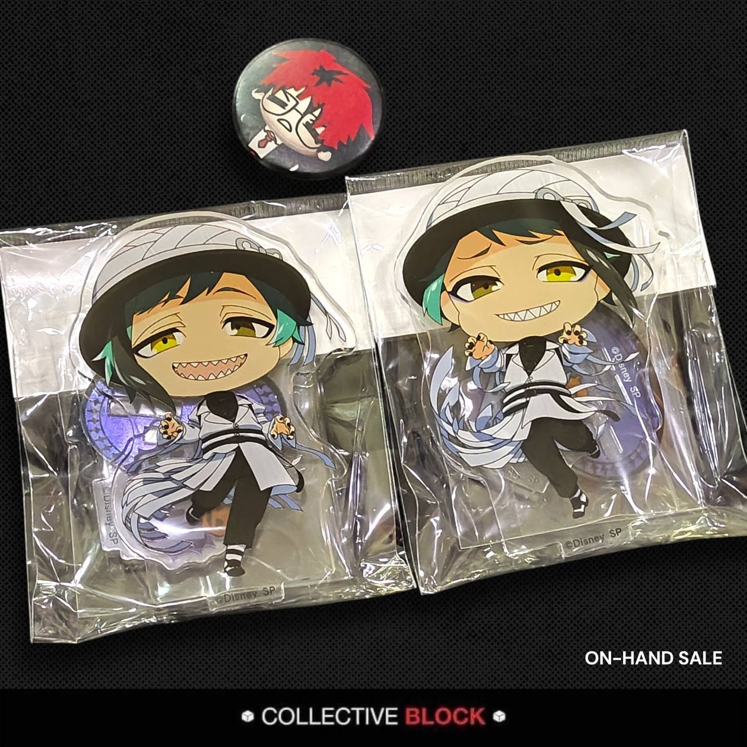 Twisted Wonderland Octanvinelle [Jade &amp; Floyd] Chibi Halloween Acrylic Stand