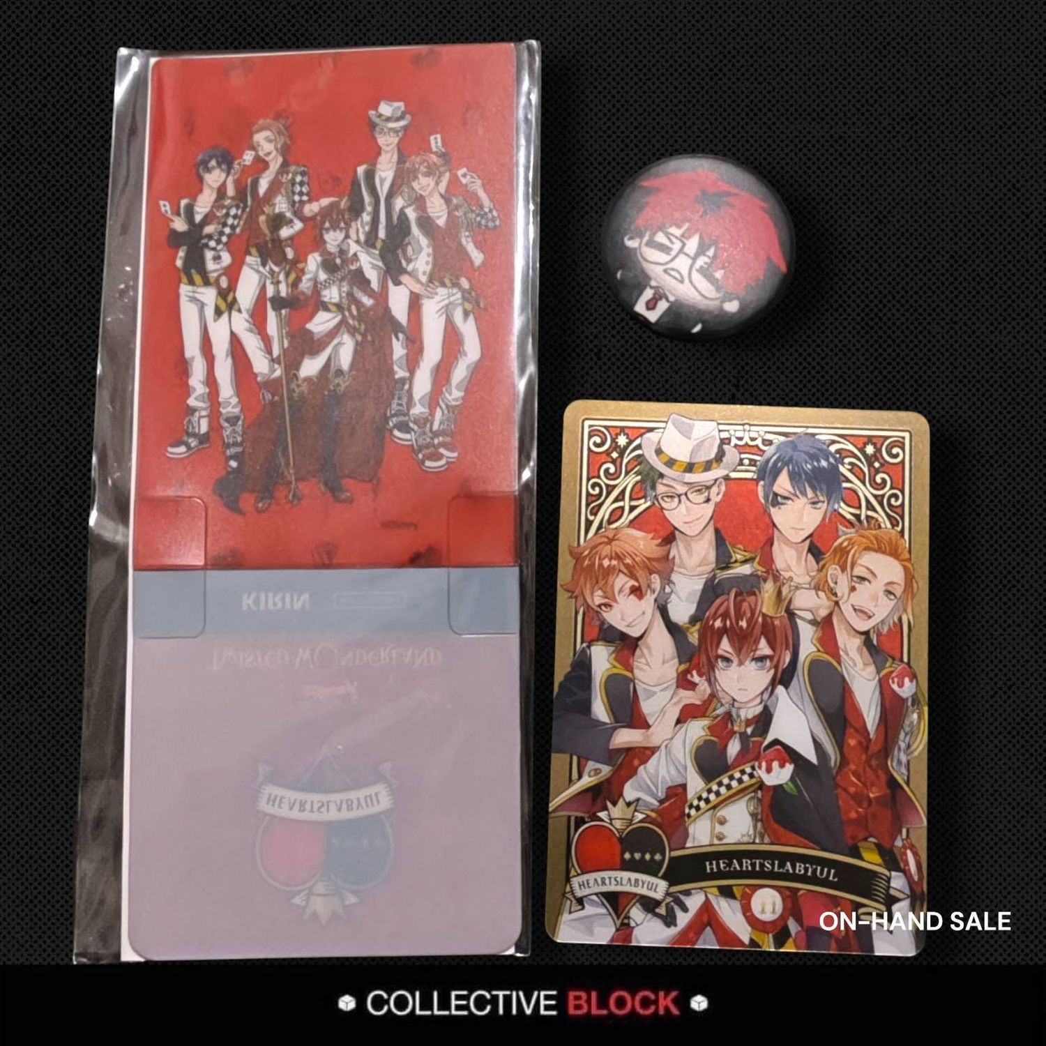 Twisted Wonderland Heartslabyul [Riddle, Ace, Deuce, Trey, Cater] Dorm Card &amp; Coaster Set